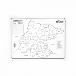Mapa de Guanajuato con Nombres