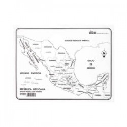 Mapa República Mexicana con Nombres
