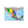 Mapa República Mexicana con Nombres a Color