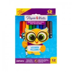 Marcadores Lavables Paper Mate c/12