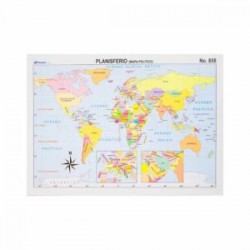 Planisferio a Color con Nombres