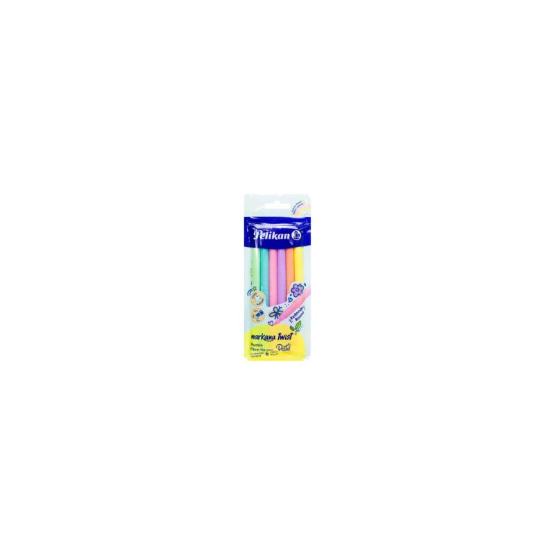Plumones Pelikan Markana Twist Pastel c/6