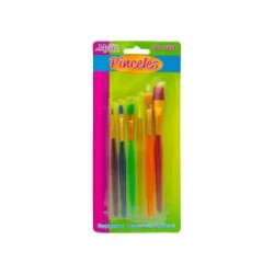 Set de Pinceles Escolares Mylin c/6