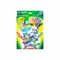 Colores Borrables Crayola c/20