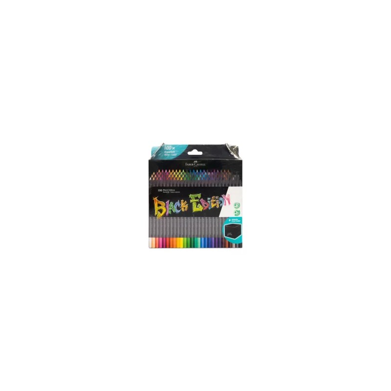 Colores Faber Castell SuperSoft Black Edition c/100