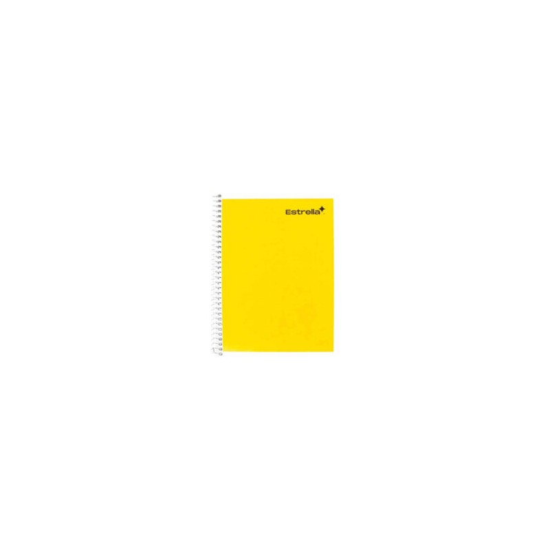 Cuaderno Francés con Espiral Cuadro Chico Estrella